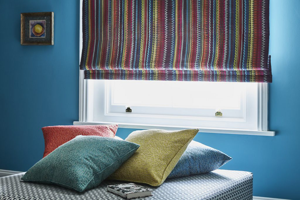 Roman blinds and cushions